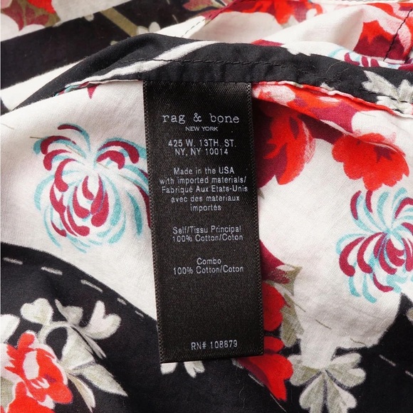rag + bone verna floral top NWT - Picture 5 of 8